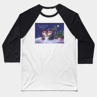 It's a Wonderful Christmas Baseball T-Shirt